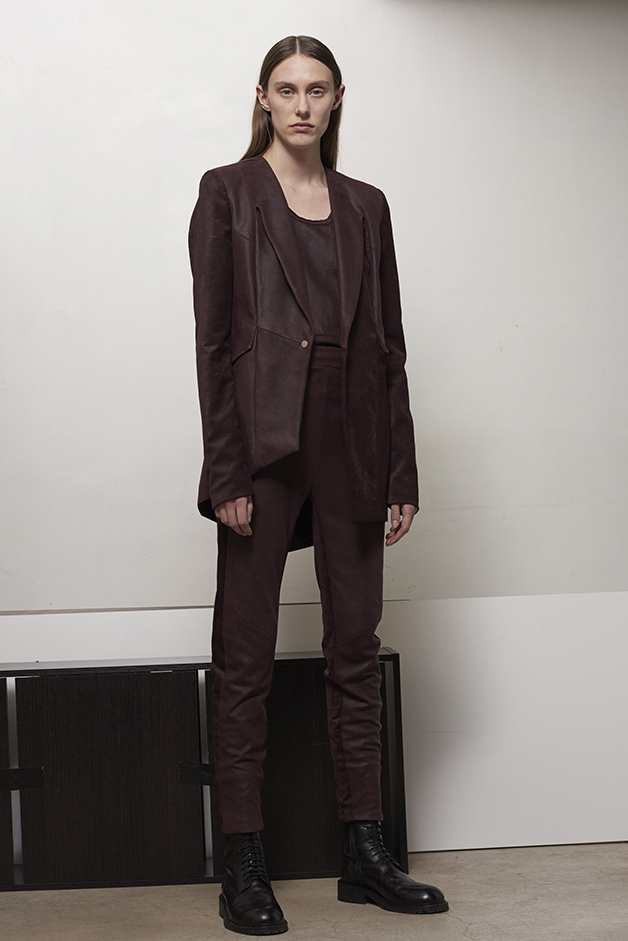 ILARIA NISTRI FALL WINTER 2016 COLLECTION blazer leather top   leather pants