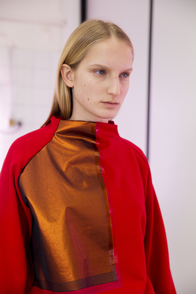 red sweater - ilaria nistri roque fall winter 2019 collection