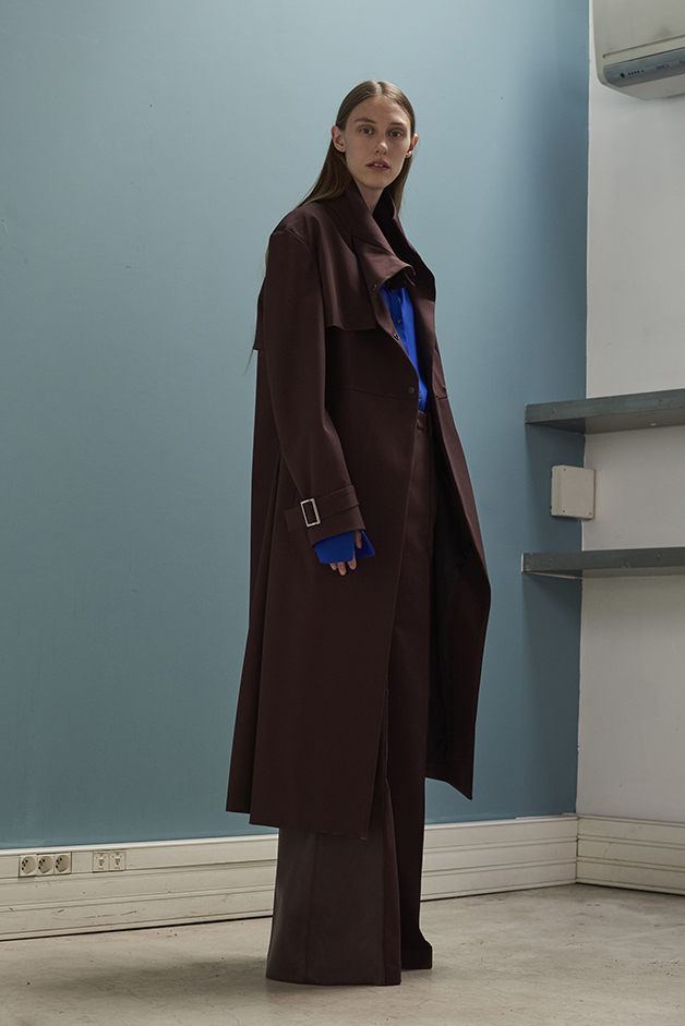 ILARIA NISTRI FALL WINTER 2016 COLLECTION coat blouse leather pants