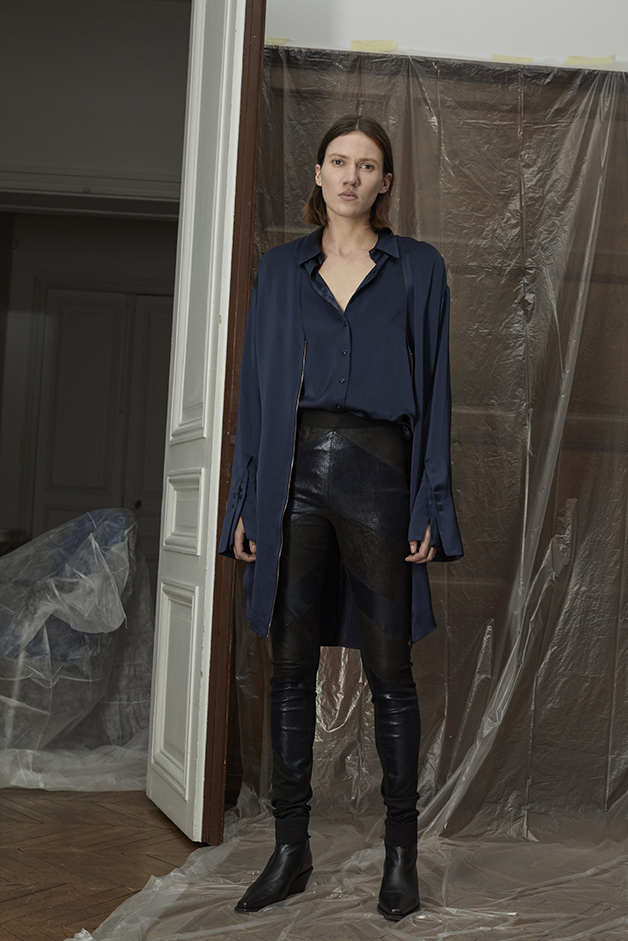 DRESS - BLOUSE - LEATHER PANTS - ILARIA NISTRI FALL WINTER 2018 COLLECTION