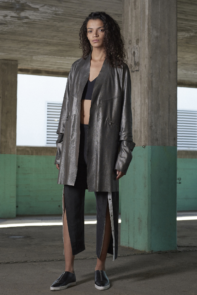 LEATHER COAT - TOP - PANTS - COLLECTION ILARIA NISTRI SPRING SUMMER 2018